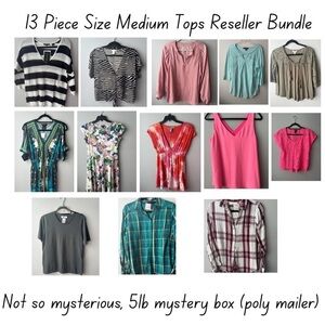 Size medium 5 pound reseller bundle 13 pieces. Mystery Box (poly mailer)
